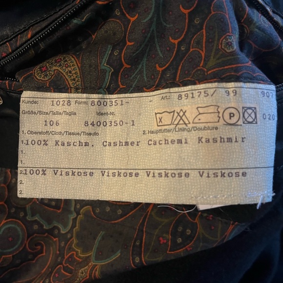 Men’s Vintage Classic 4 ply Cashmere Coat - Picture 5 of 7